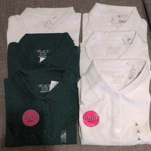 NEW! Six girls polo shirts